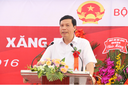 Chủ tịch UBND tỉnh Quảng Ninh Nguyễn Đức Long phát biểu tại buổi lễ.